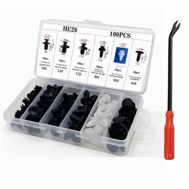 Universal Car Clip Fastener Kit – Bumper, Fender & Trim Retainers - Supersell