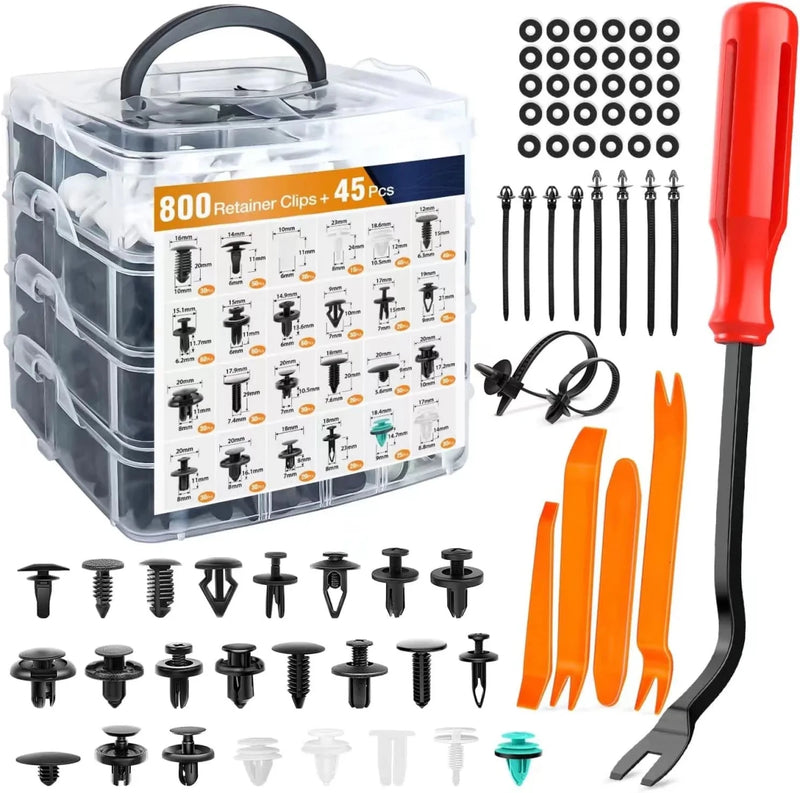Universal Car Clip Fastener Kit – Bumper, Fender & Trim Retainers - Supersell