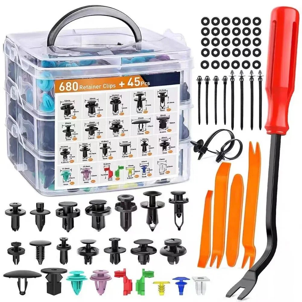 Universal Car Clip Fastener Kit – Bumper, Fender & Trim Retainers - Supersell