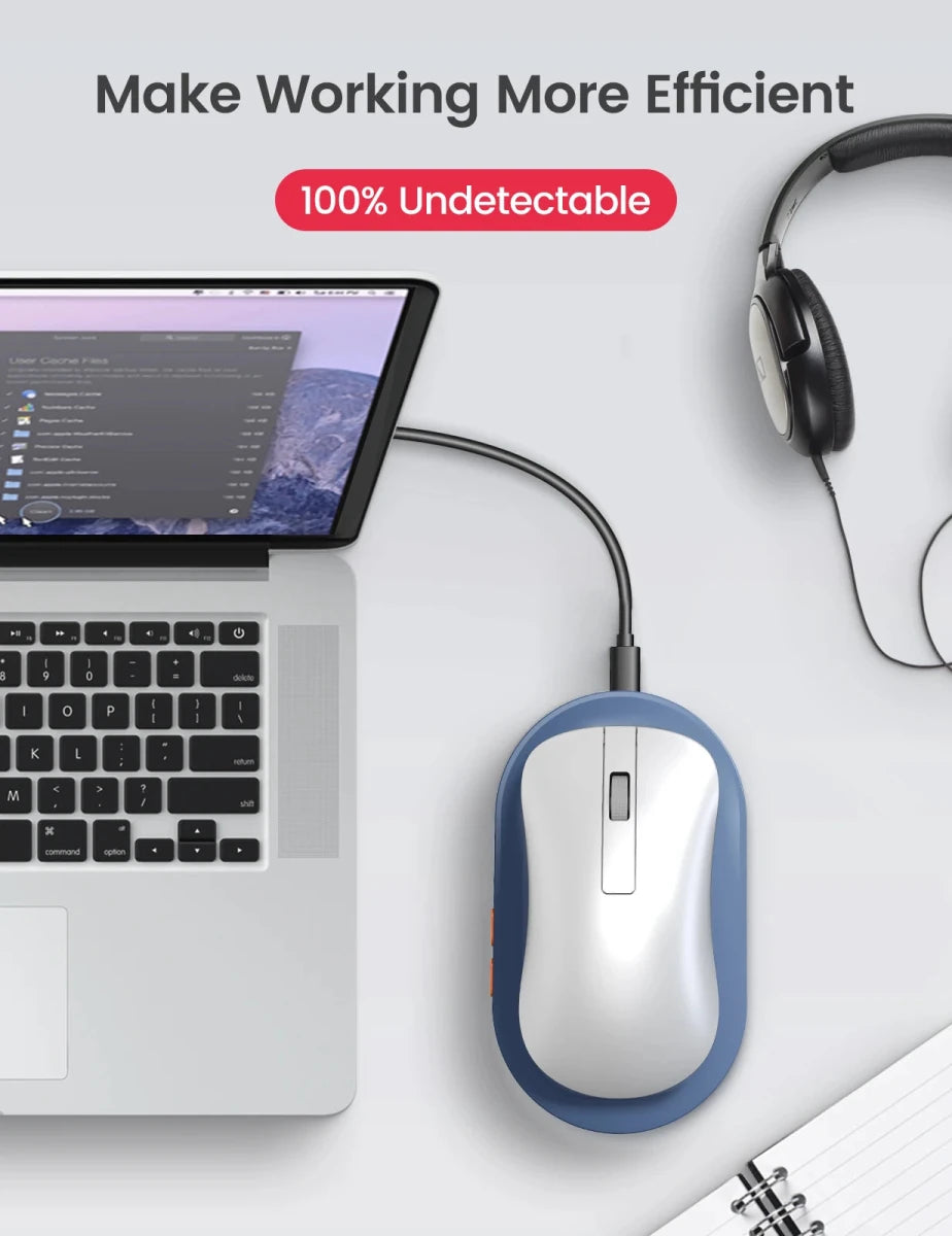 Vaydeer Undetectable Mouse Jiggler with Power Adapter