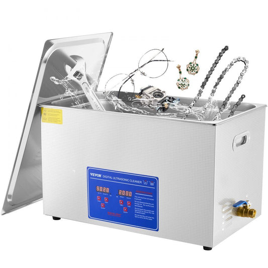 Vevor 30L Digital Ultrasonic Cleaners Cleaning Equipment Bath Tank w/Timer Heated - Supersell