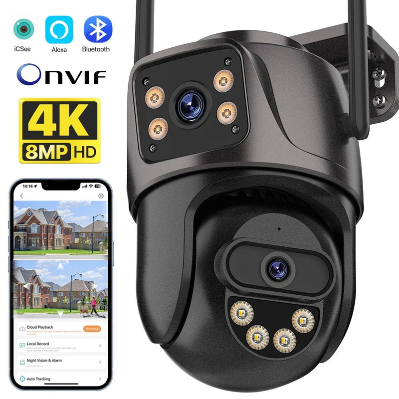 WIFI Security Camera Dual Lens 8MP - Supersell
