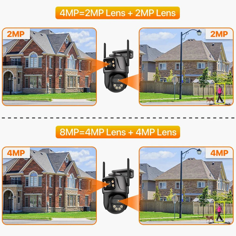 WIFI Security Camera Dual Lens 8MP - Supersell
