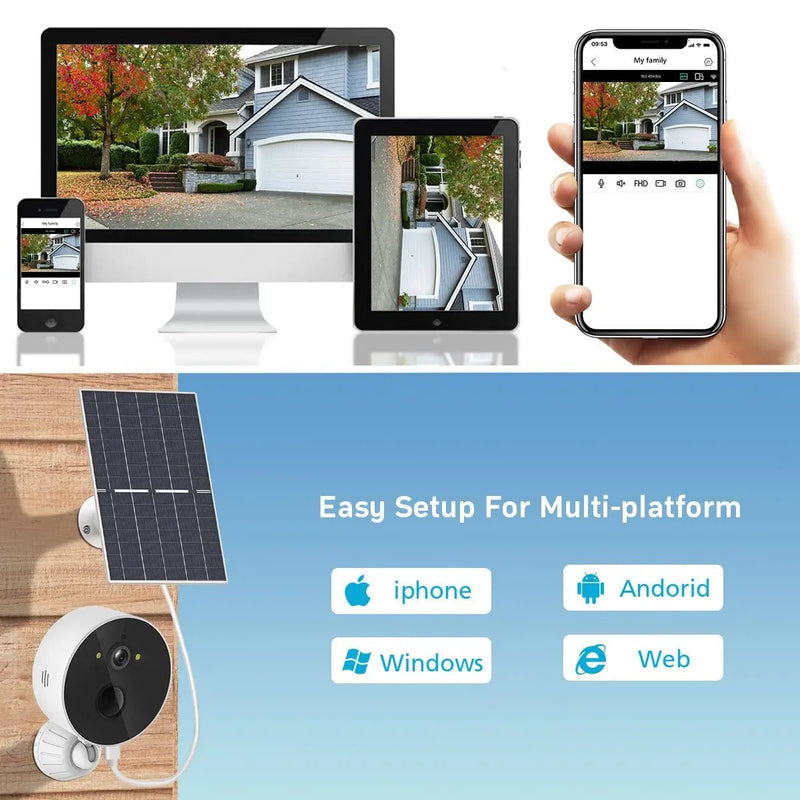 Wifi Solar Camera Outdoor 1080P - Supersell