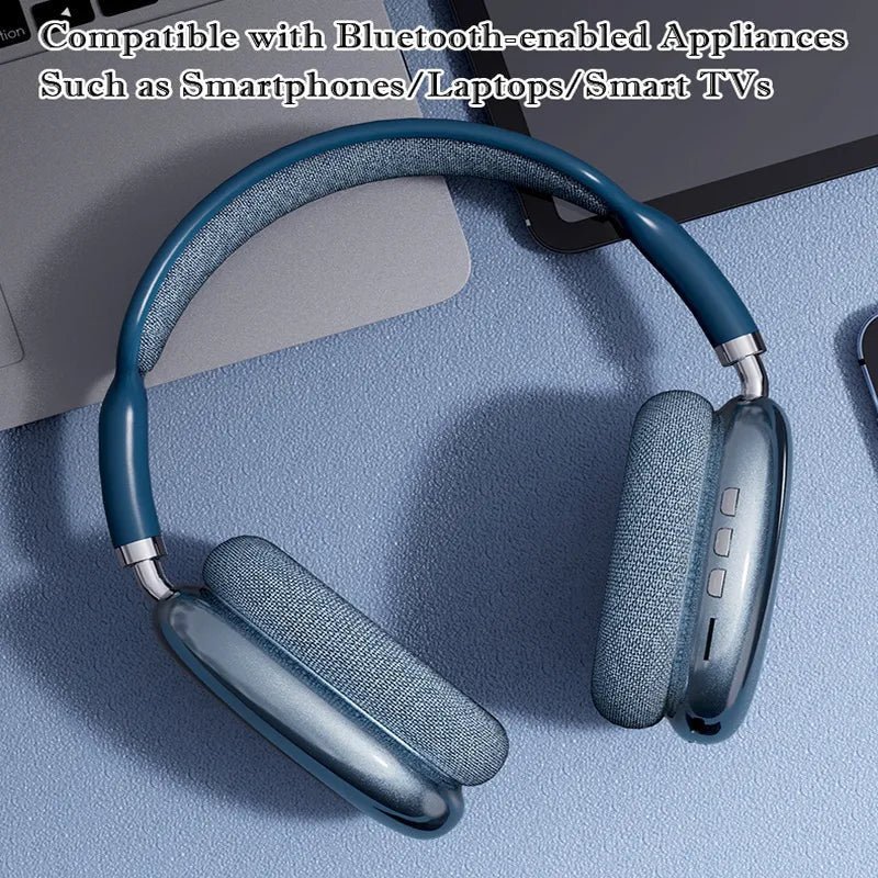 Wireless Bluetooth Headphones with Mic Noise Cancelling - Supersell