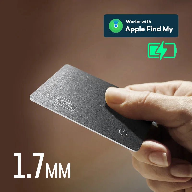 Wireless charger charging tracking card wallet GPS locator