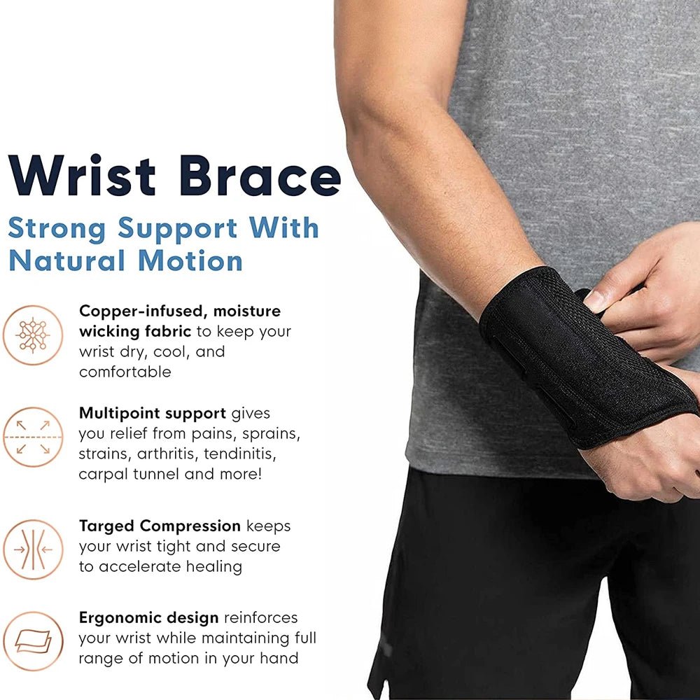 Wrist Splint – Carpal Tunnel, Tendonitis & Arthritis Relief - Supersell